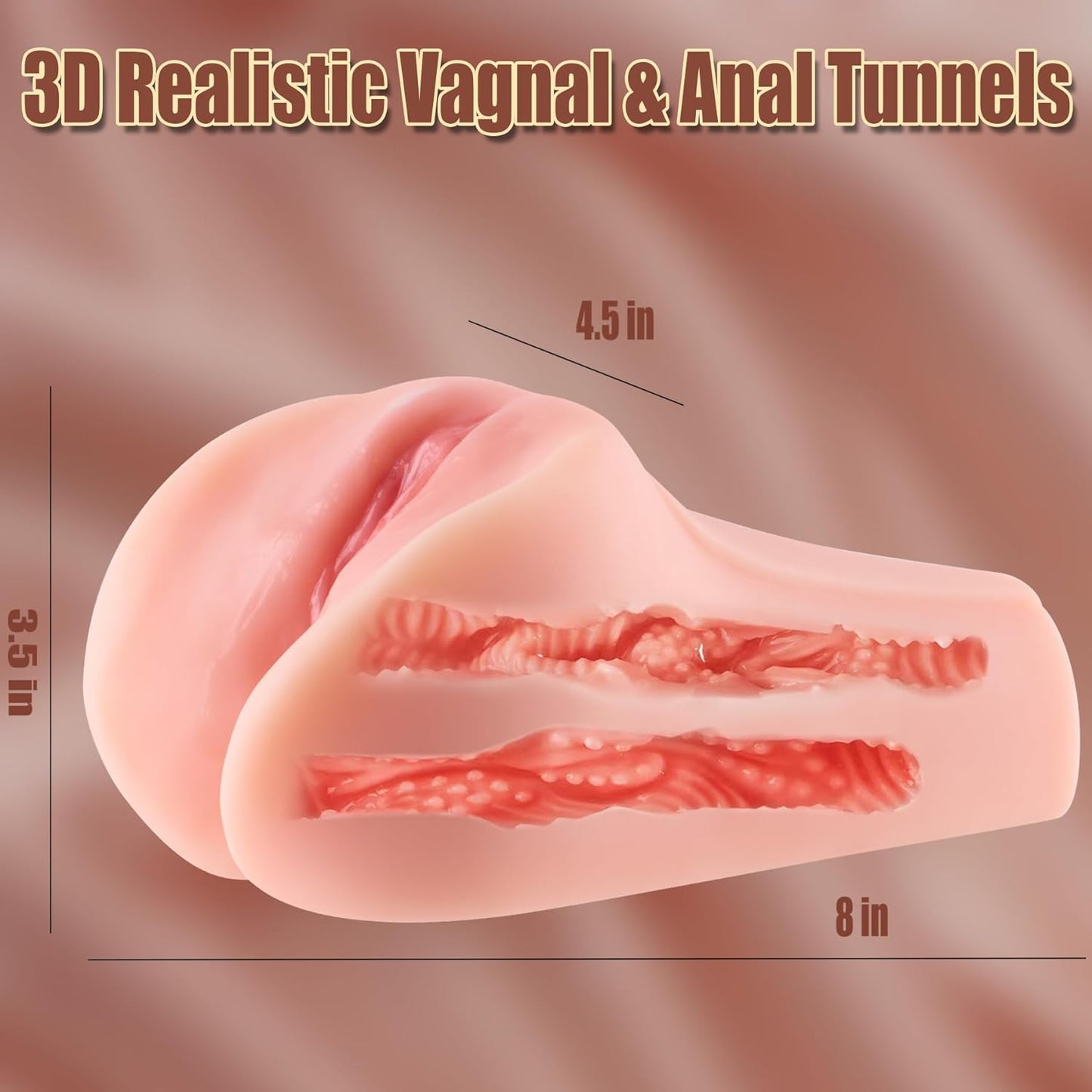 Pocket Pussy Lifelike Textured Vagina Masturbating Sex Toy for Men Realistic Adult Textured Man Masturbation Mini Torso Love Pussies Stroker - buysextoyth