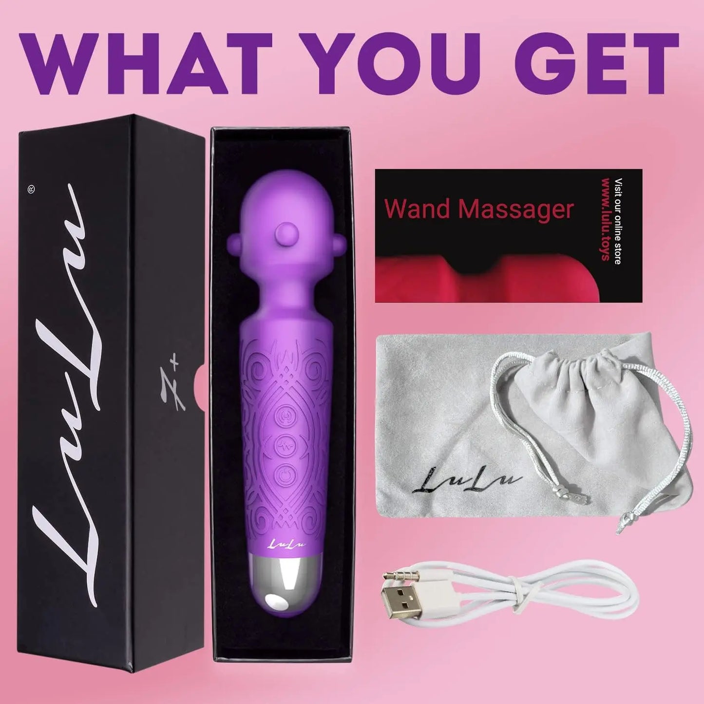 7+ Personal Massager - Cordless. Therapeutic & Rechargeable Mini Stress Relief Silicone - for Foot Back Neck - Upgraded Memory 5 Speeds 20 Patterns - buysextoyth