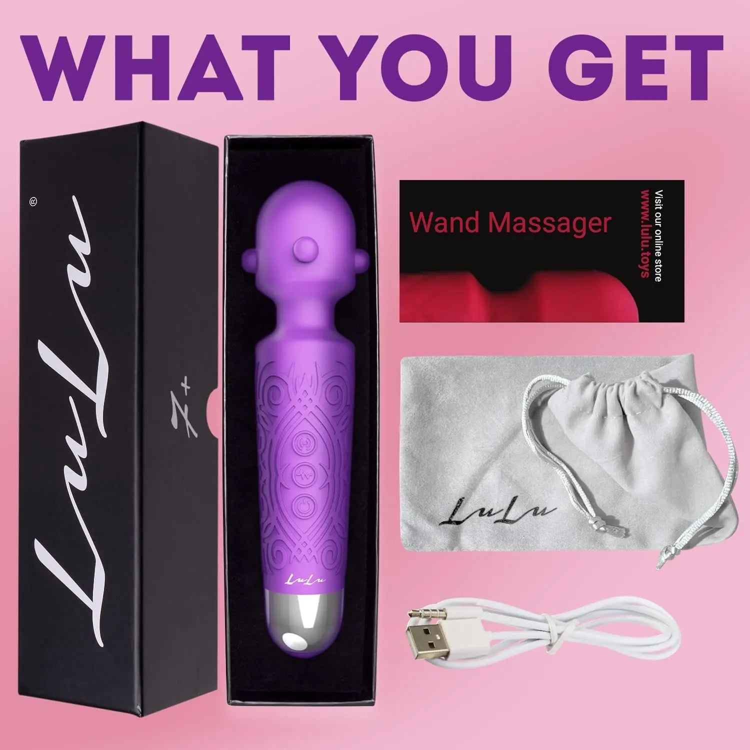 7+ Personal Massager - Cordless. Therapeutic & Rechargeable Mini Stress Relief Silicone - for Foot Back Neck - Upgraded Memory 5 Speeds 20 Patterns - buysextoyth