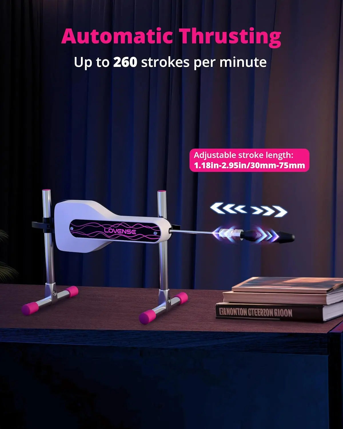 LOVENSE Mini Sex Machine. Sex Toys - Machines & Devices with Remote Control. Thrusting Machine for Women for G Spot Anal Stimulation. Adult Toys with Dildo Discreet Packaging - buysextoyth