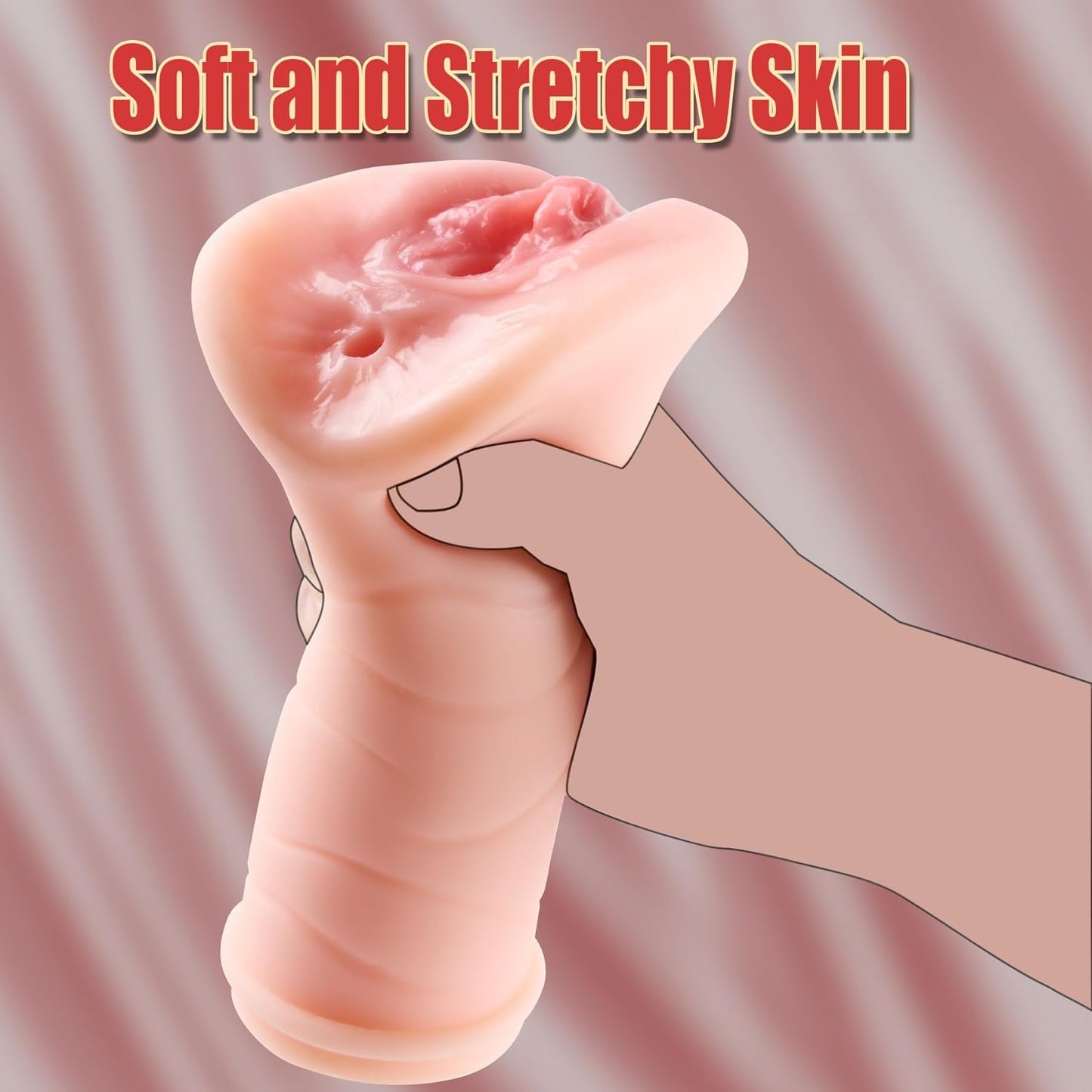 Pocket Pussy Lifelike Textured Vagina Masturbating Sex Toy for Men Realistic Adult Textured Man Masturbation Mini Torso Love Pussies Stroker - buysextoyth
