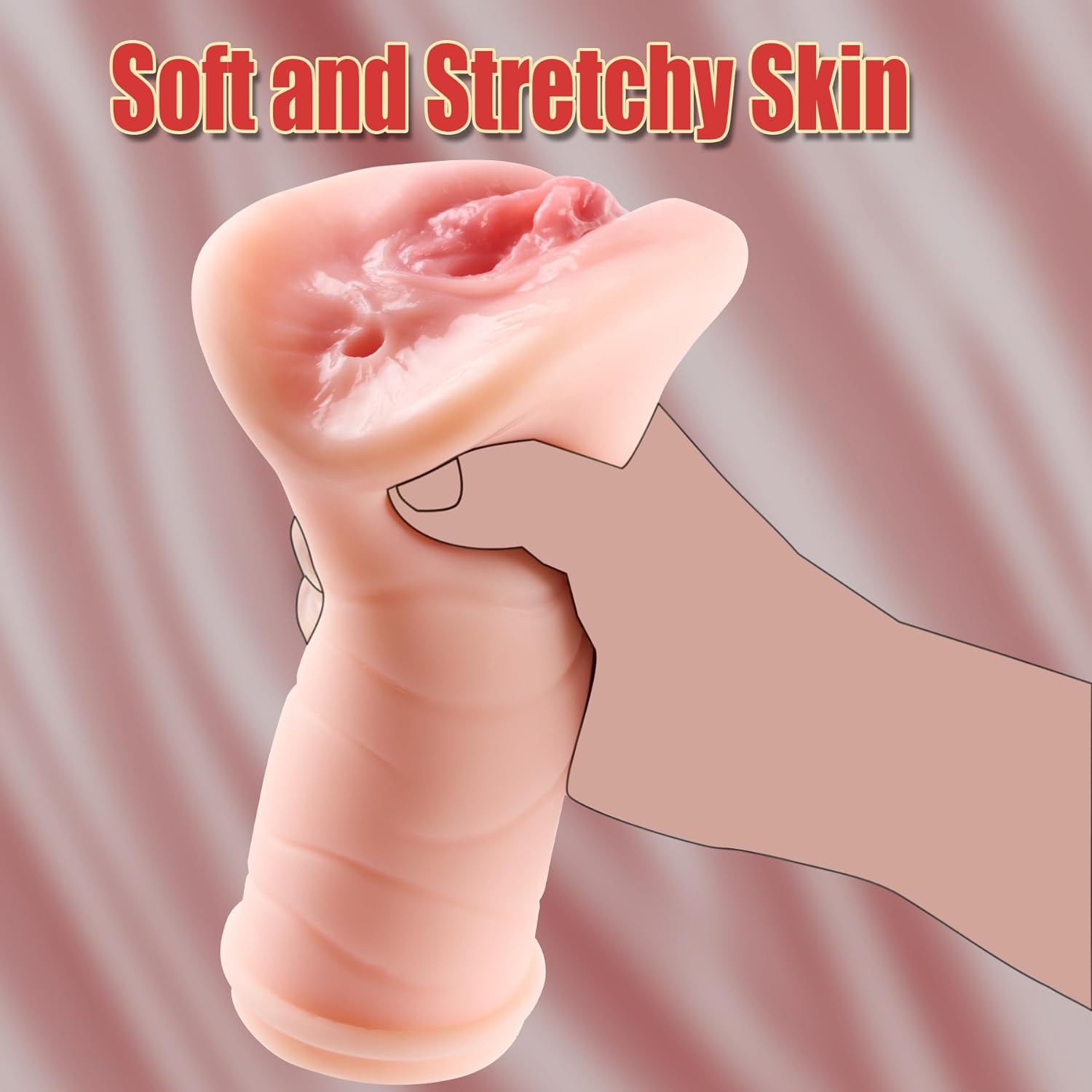 Pocket Pussy Lifelike Textured Vagina Masturbating Sex Toy for Men Realistic Adult Textured Man Masturbation Mini Torso Love Pussies Stroker - buysextoyth