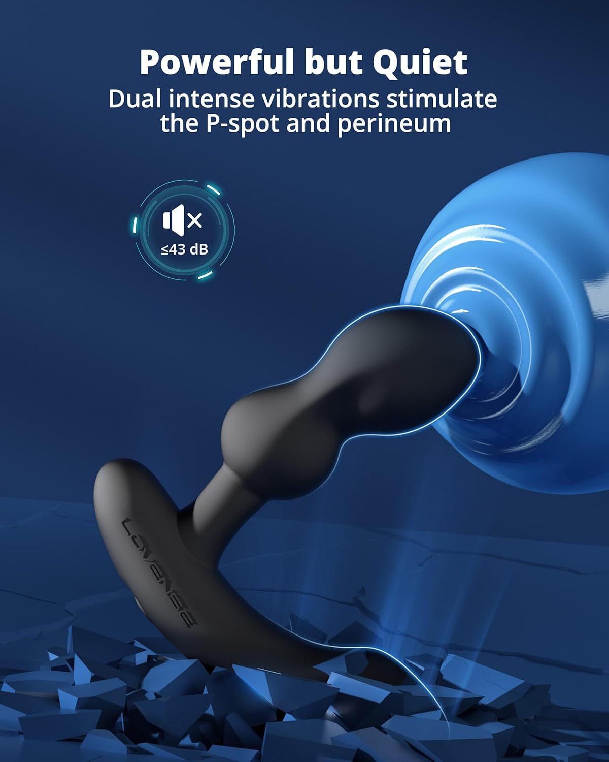 LOVENSE Edge 2 Prostate Massager Vibrator Sex Toys for Men. APP Remote Control Vibrating Butt Plug with Powerful Vibrations Adult Sex Toys & Games for Beginner Advanced Player - buysextoyth