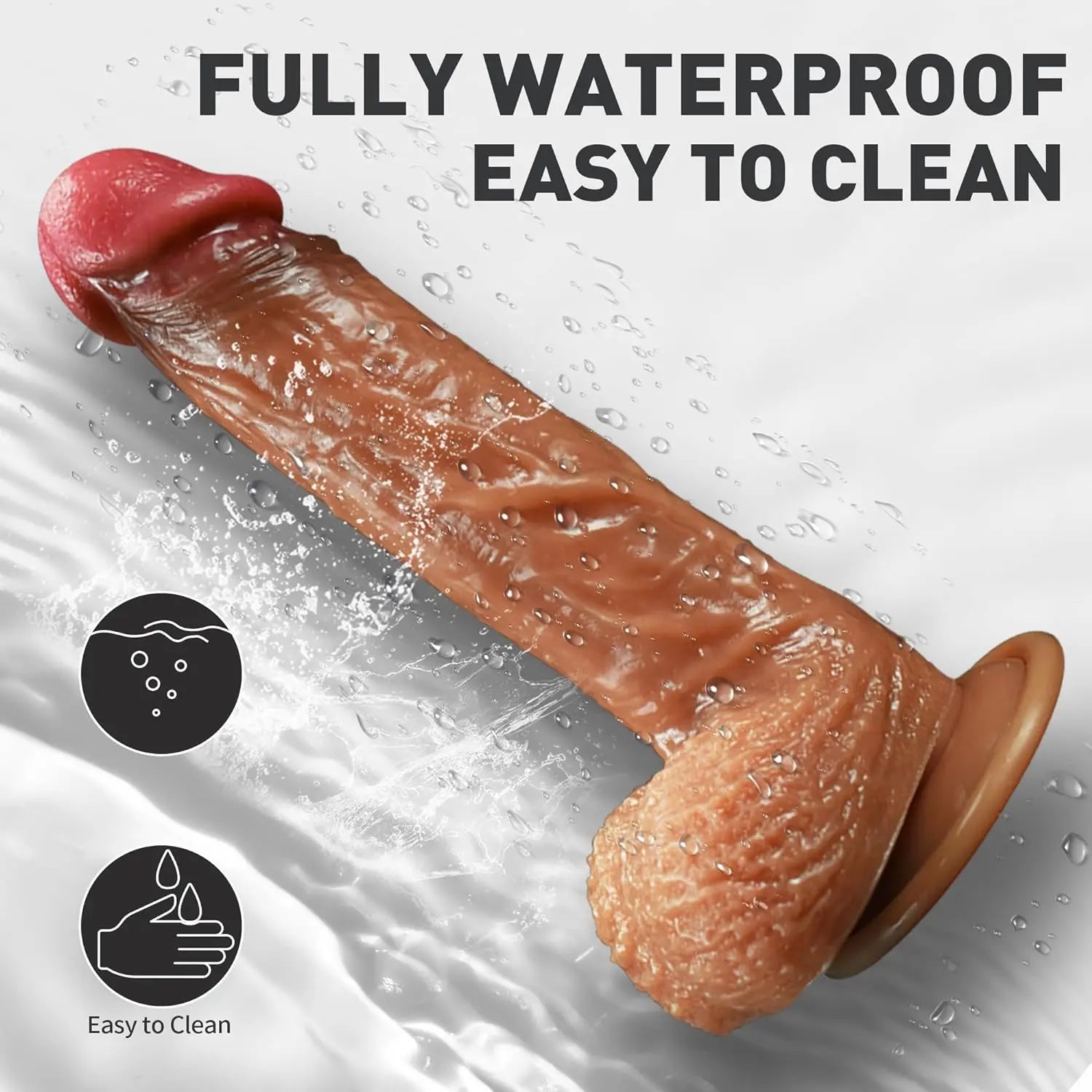 Realistic Squirting Dildo Silicone Ejaculating Dildo. 8.46 Lifelike Suction Cup Dildo for Hands Free Play. Soft Dildo with Curved Shaft and Balls. Adult Sex Toys for Women G Spot and Anal Prostate - buysextoyth