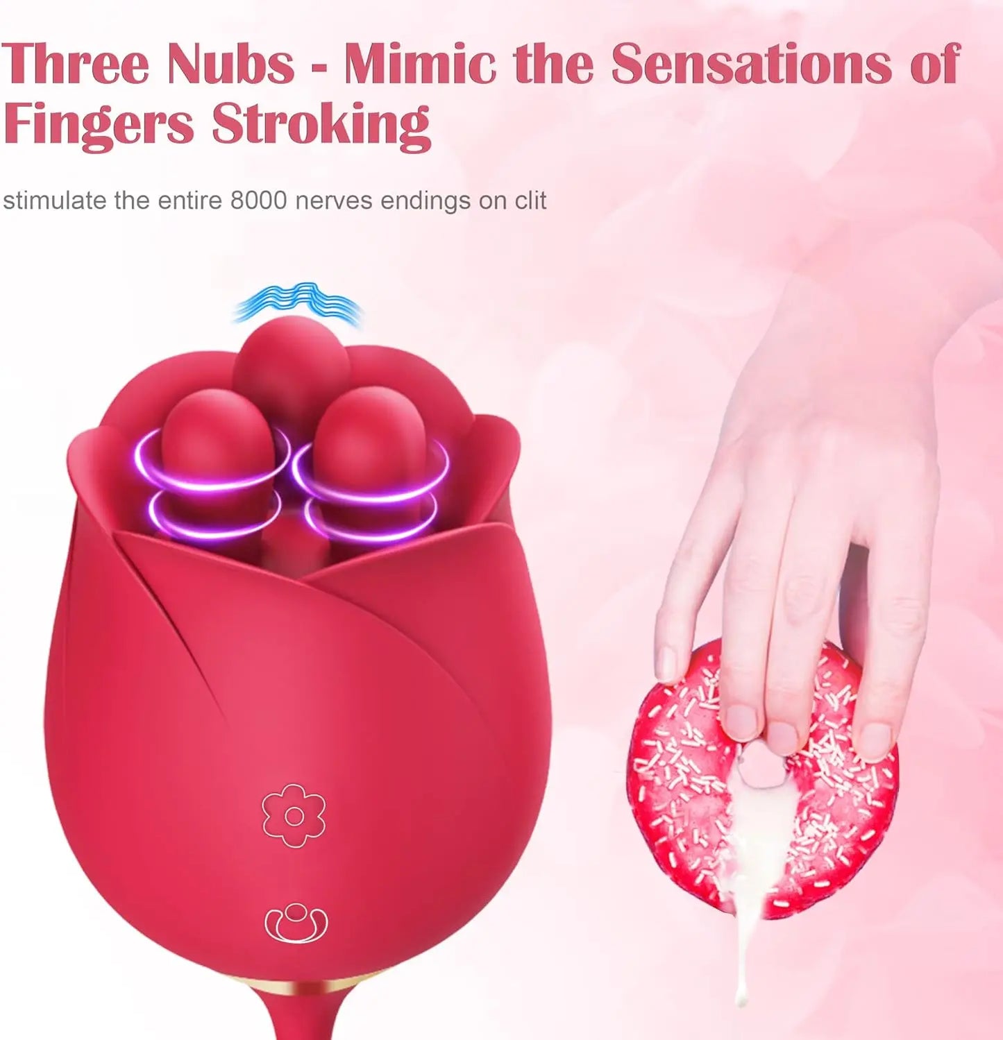 Sex Toys Rose Dildo Vibrator - Rose Sex Toy Thrusting Dildos. Fondling Vibrators Adult Toys. Female Vibrator Clitoris Stimulator. Couples Sexual Pleasure Stimulation Device. Consoladores Vibradores - buysextoyth