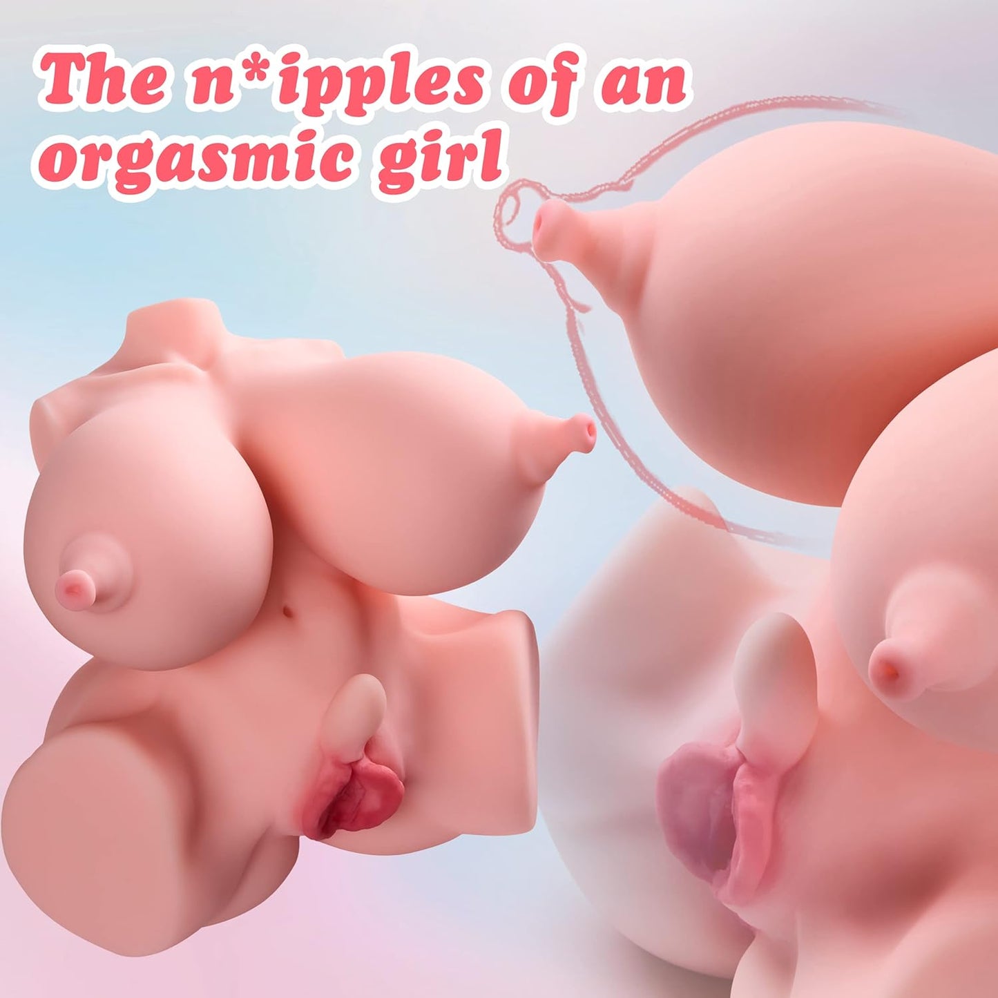 Zonbik 11lb Lifelike Adult Sex Doll Male Masturbator. 3 in 1 Super Butterfly Labia Female Love Doll 3D Realistic Torso Sex Dolls with Pussy Ass Boobs Masturbation Sex Toys for Men TPE Material - buysextoyth