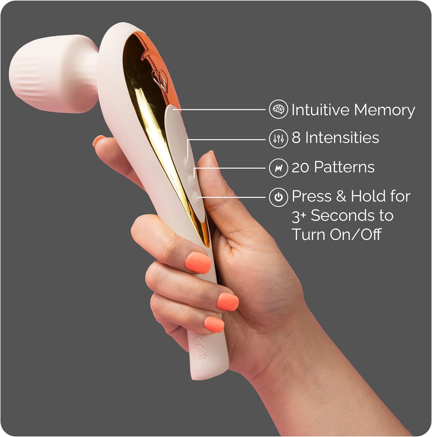 Ava EVO Ergo Vibrator Wand - Beige and Ava Bullet HUM Massager - [Mini Vibrator Sex Toy] | Sex Toys for All | Clitoris Vibrator - Beige - buysextoyth