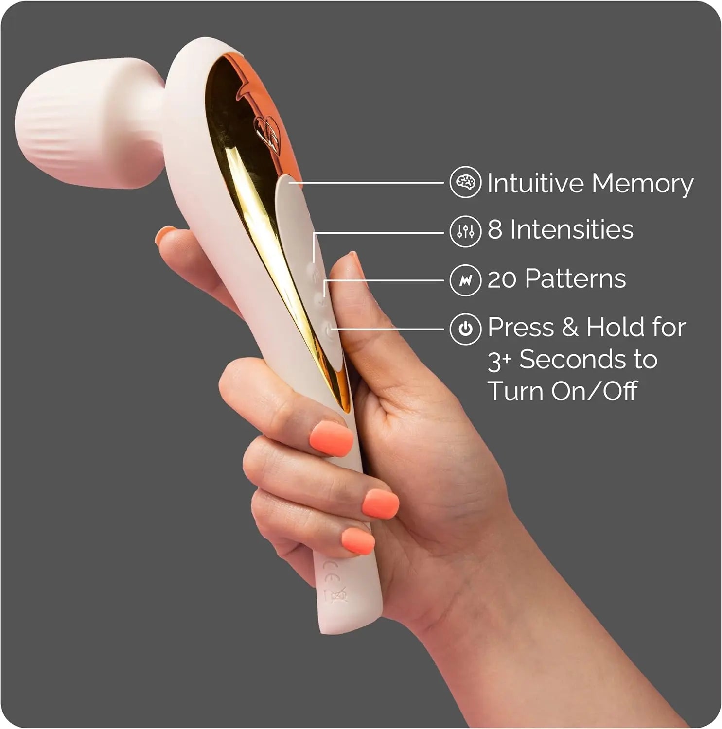 Ava EVO Ergo Vibrator Wand - Beige and Ava Bullet HUM Massager - [Mini Vibrator Sex Toy] | Sex Toys for All | Clitoris Vibrator - Beige - buysextoyth