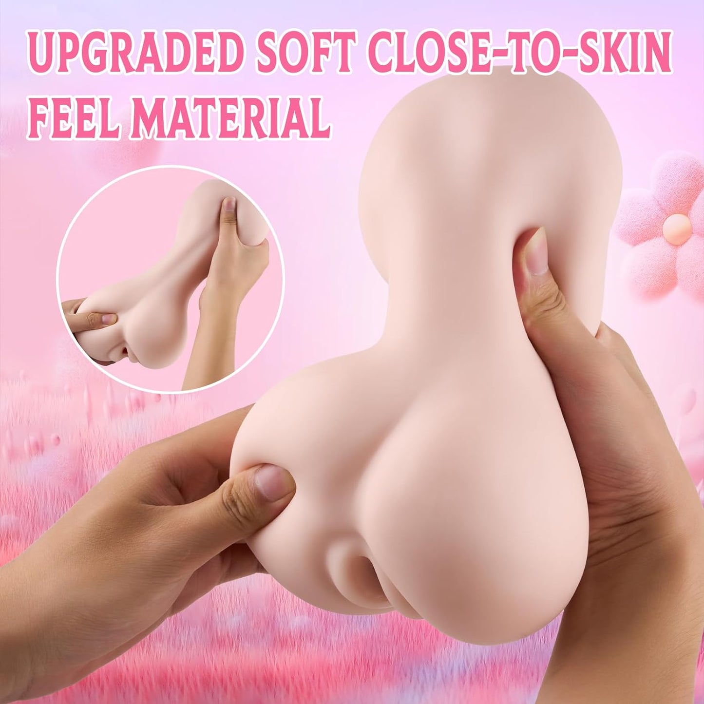 Flexibility Pocket Pussy Lifelike 3D Textured Vagina Masturbating Sex Toy for Men Realistic Loli GirlTextured Man Masturbation Adult Mini Torso Love Doll Pussies Stroker for Pleasure - buysextoyth