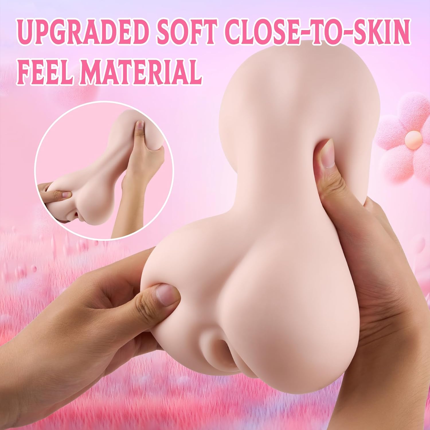 Flexibility Pocket Pussy Lifelike 3D Textured Vagina Masturbating Sex Toy for Men Realistic Loli GirlTextured Man Masturbation Adult Mini Torso Love Doll Pussies Stroker for Pleasure - buysextoyth
