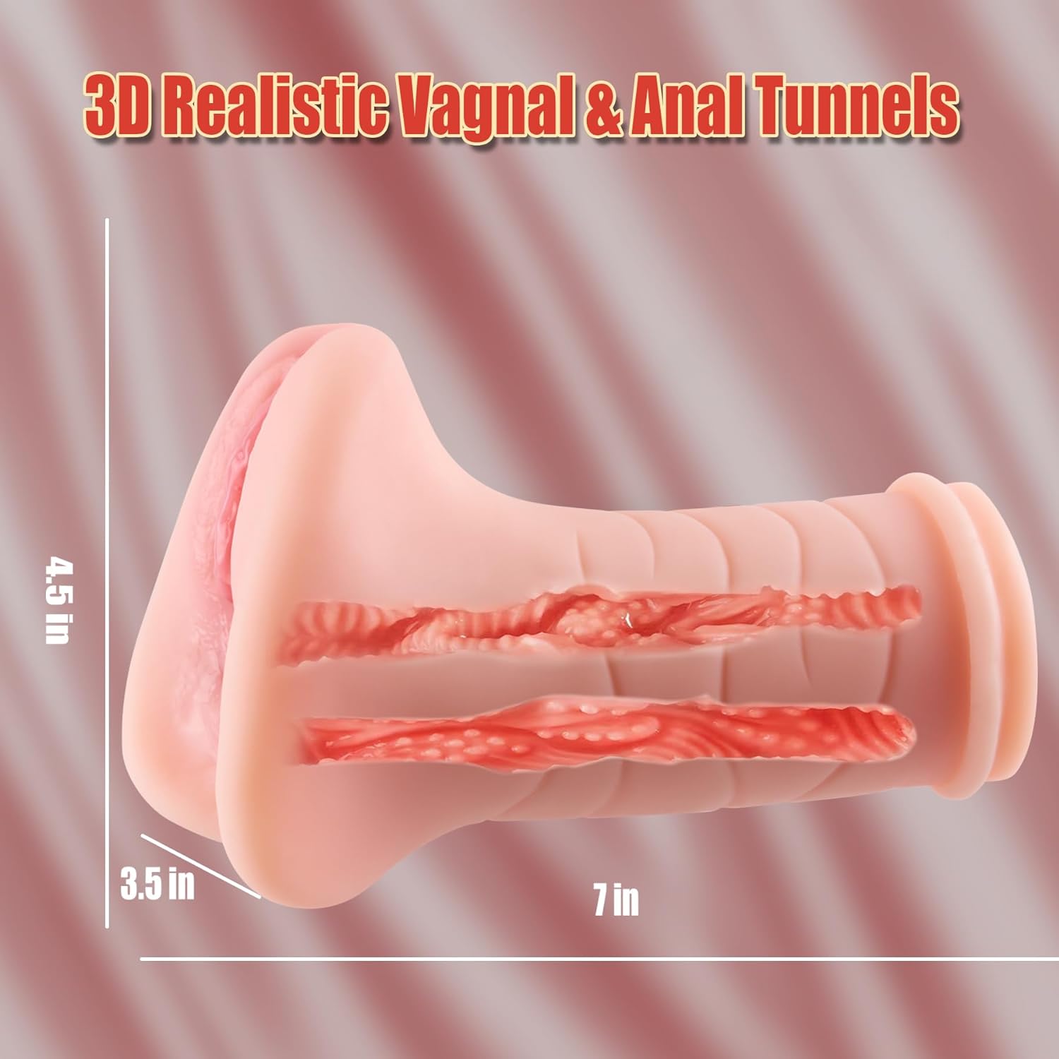 Pocket Pussy Lifelike Textured Vagina Masturbating Sex Toy for Men Realistic Adult Textured Man Masturbation Mini Torso Love Pussies Stroker - buysextoyth