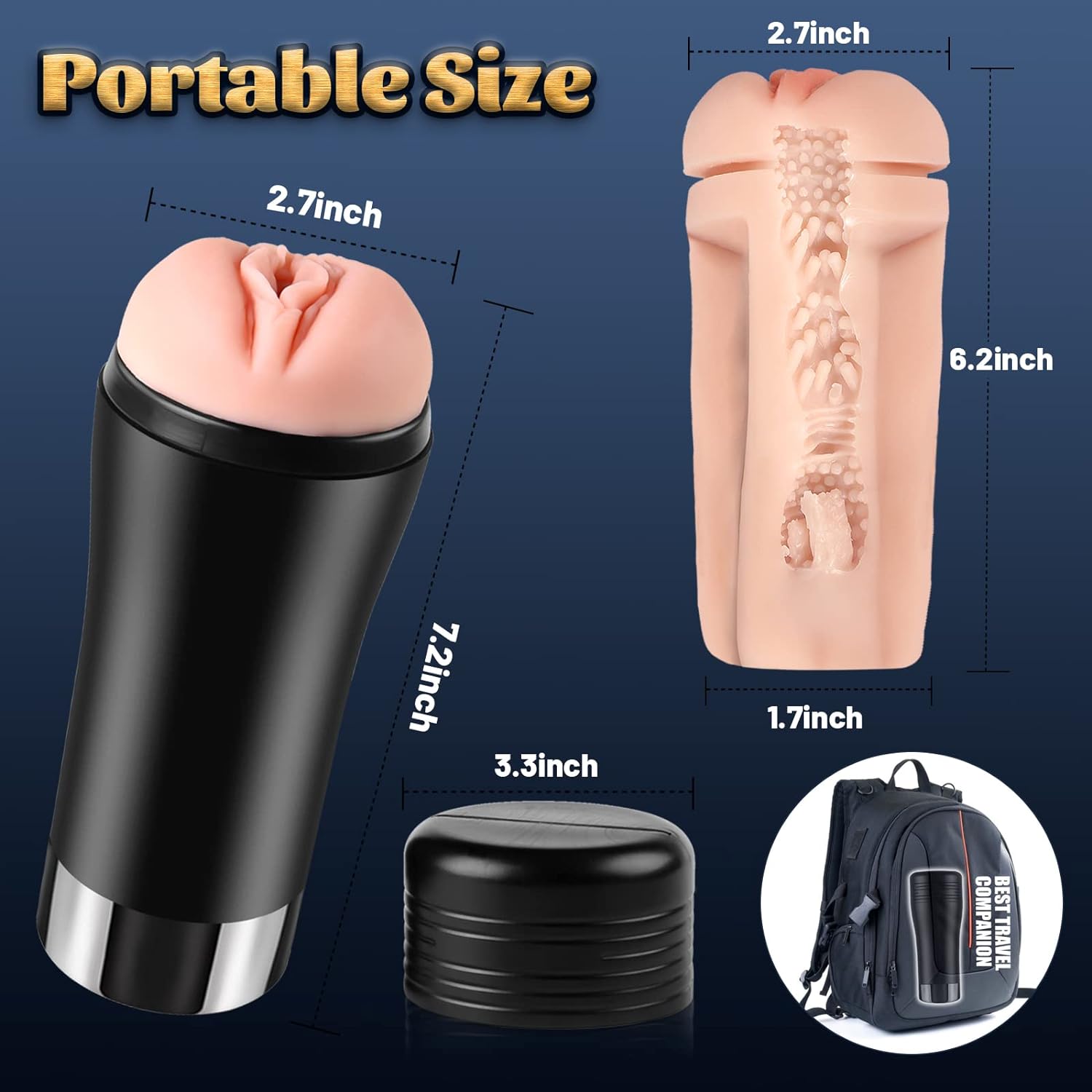 Male Masturbator Sucking Toys Cup Tight Vagina Tunnel Oral Sex Toys.Pocket Pussy for Men Blow-Job Sex Machine. Male Masterburbter Stroker 3D Realistic Textured Vagina Toys. Adult Sex Toys for Men - buysextoyth
