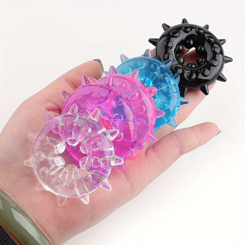 5pcs Multi-color Thorn Ring Sheep Eye Ring Crystal Lock Essence Ring Penis Ring For Men Foreskin Ring Sun Circle Couple Adult Products Sex Toy Set - buysextoyth
