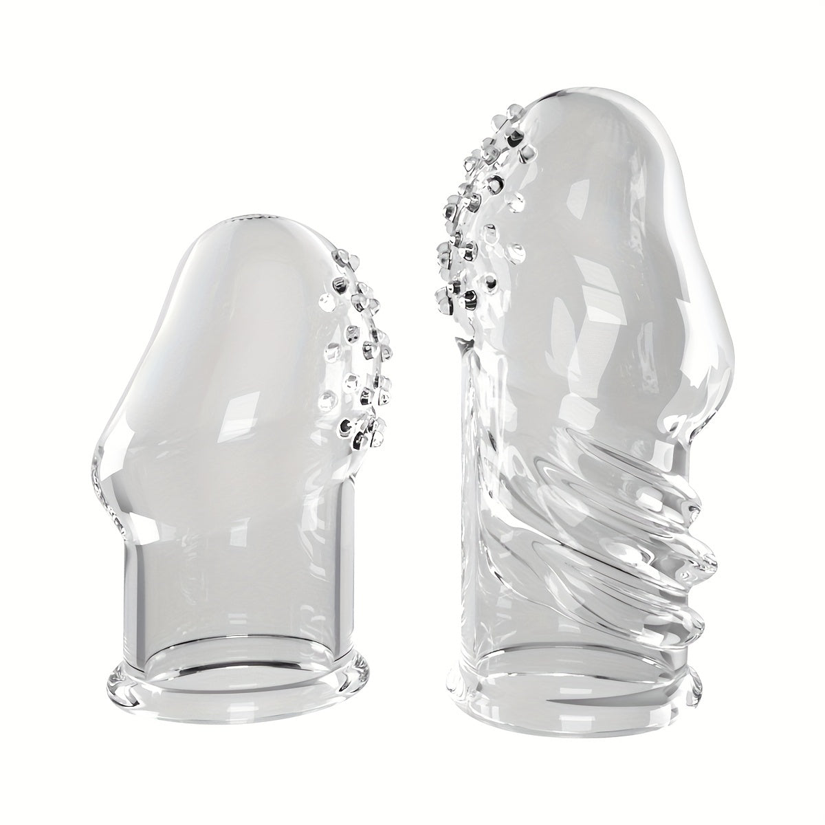 2pcs Transparent Permanent Empty Penis Sleeve. Soft Elastic TPE Material. Delayed Ejaculation Penis Ring. Reusable Dildo Penis Sleeve. Granular Texture Penis Extender. Physical Sensitivity Reduction. Penis Expansion For Men And Couples To Use Sex Toy - buysextoyth