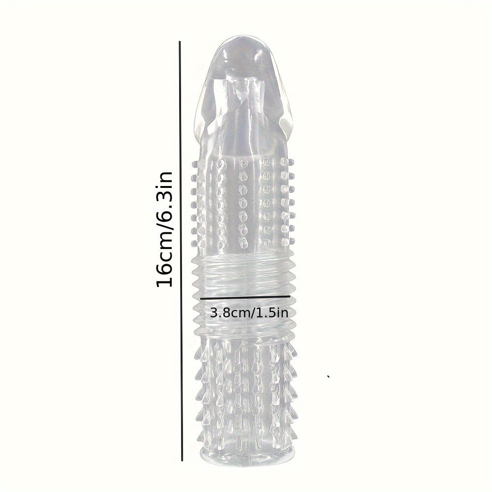 Men's Crystal Adult Sex Toy Penis Cover Sleeve Penis Extender Reusable Delay Ejaculation Add More Fun And Excitement For Men Women Couples - buysextoyth