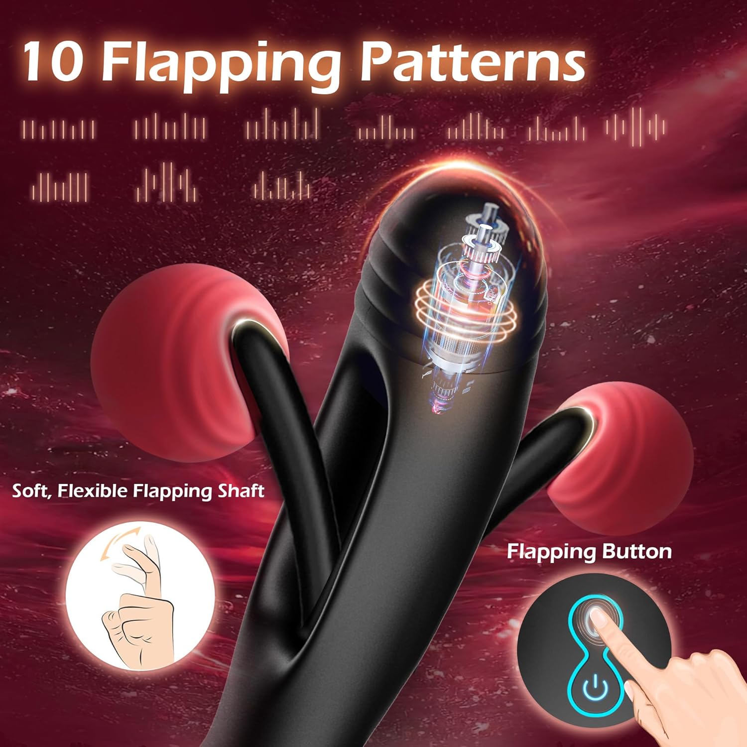 Prostate Massager Vibrator with 10 Flapping & Vibration Settings. Remote Control Anal Plug Anal Vibrator Sex Toys for Men. Anal Sex Toys Vibrators with Penis Ring Adult Toys. Sex Toy Adult Sex Toys - buysextoyth