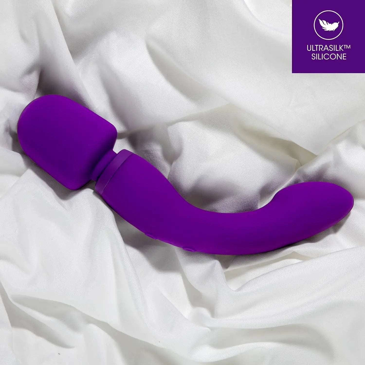 Blush Wellness Dual Sense - Innovative Touch Sensitive Ultra Soft Silicone Massage Wand - Target Sore Muscles- 10 Powerful Rumbly Vibration Functions On Both Ends of Massager - IPX7 Waterproof - buysextoyth