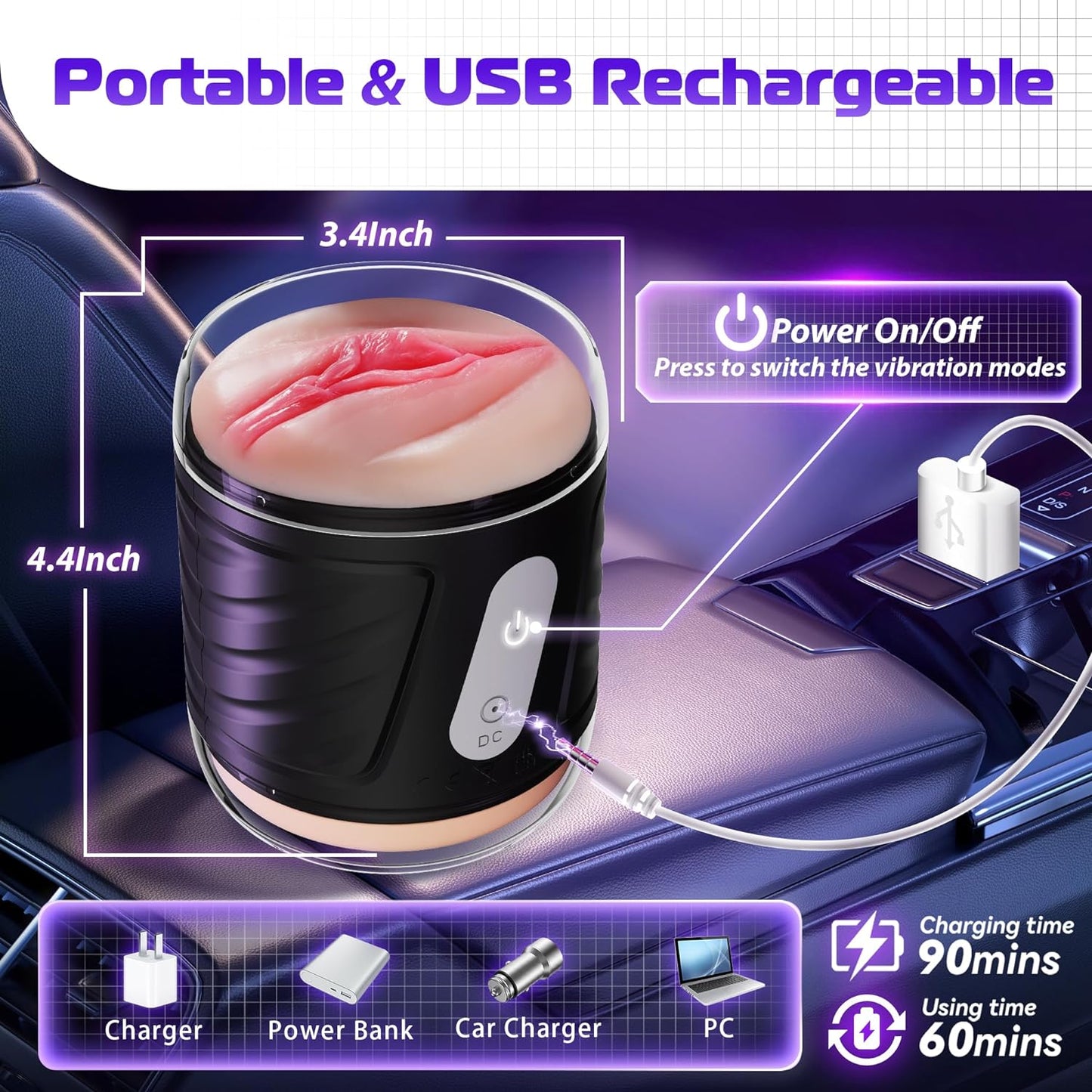 Male Masturbator Sex Toys for Men. Lifelike Adult Male Sex Toys 10 Vibrations. Sex Toy for Men Open-Ended Penis Pump Fleshy Textured Adult Toys for Men. Sex Machine Male Vibrators Stroker Realistic - buysextoyth