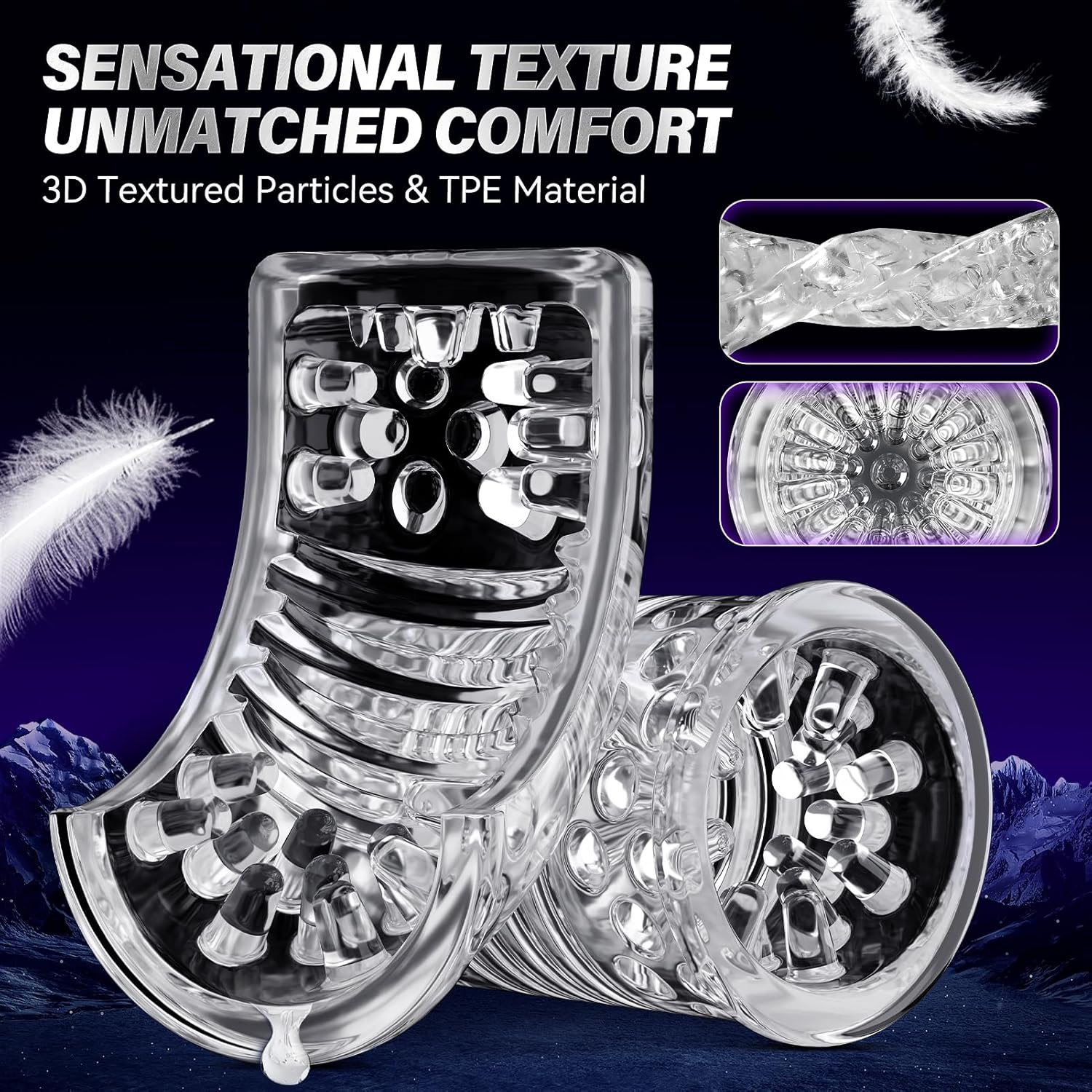 Automatic Male Masturbator Sex Toys for Men - Adult Toy Male Sex Toys with 7 Thrusting & 7 Rotating Modes.Hands Free Pocket Pussy Sex Machine with Visual Window & Suction Base Electric Penis Pump - buysextoyth