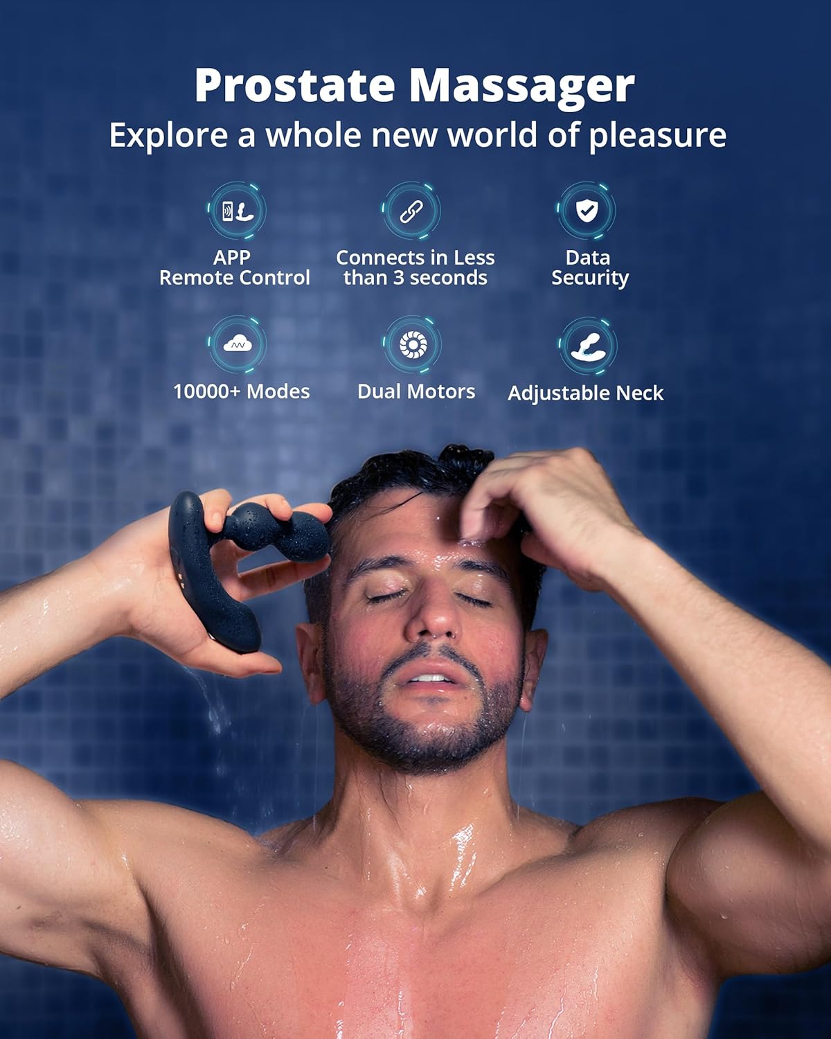 LOVENSE Edge 2 Prostate Massager Vibrator Sex Toys for Men. APP Remote Control Vibrating Butt Plug with Powerful Vibrations Adult Sex Toys & Games for Beginner Advanced Player - buysextoyth