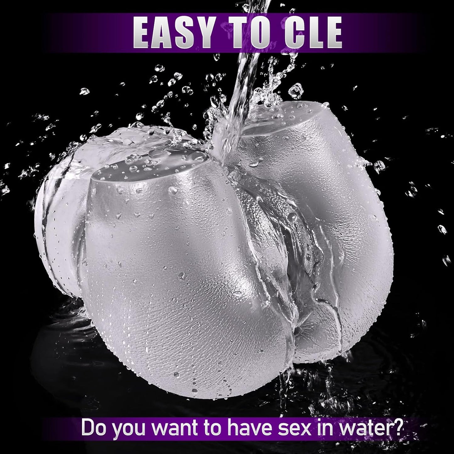 Male Masturbators Sex Toy - Clear Sex Doll for Penis Stroker with Virgin Vagina and Anal. Scaled-Down Size Pocket Pussy Ass with 2 Hole. Flesh Light Blowjob Machine Male Adult Sex Toys & Games. 5.5LB - buysextoyth