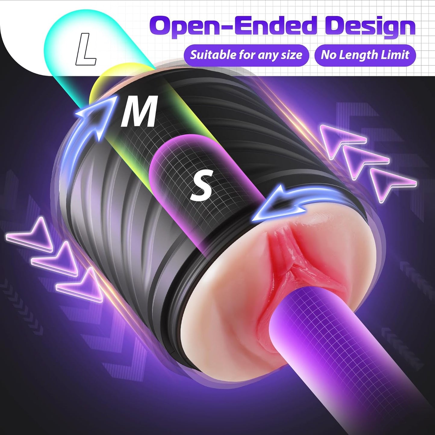 Male Masturbator Sex Toys for Men. Lifelike Adult Male Sex Toys 10 Vibrations. Sex Toy for Men Open-Ended Penis Pump Fleshy Textured Adult Toys for Men. Sex Machine Male Vibrators Stroker Realistic - buysextoyth