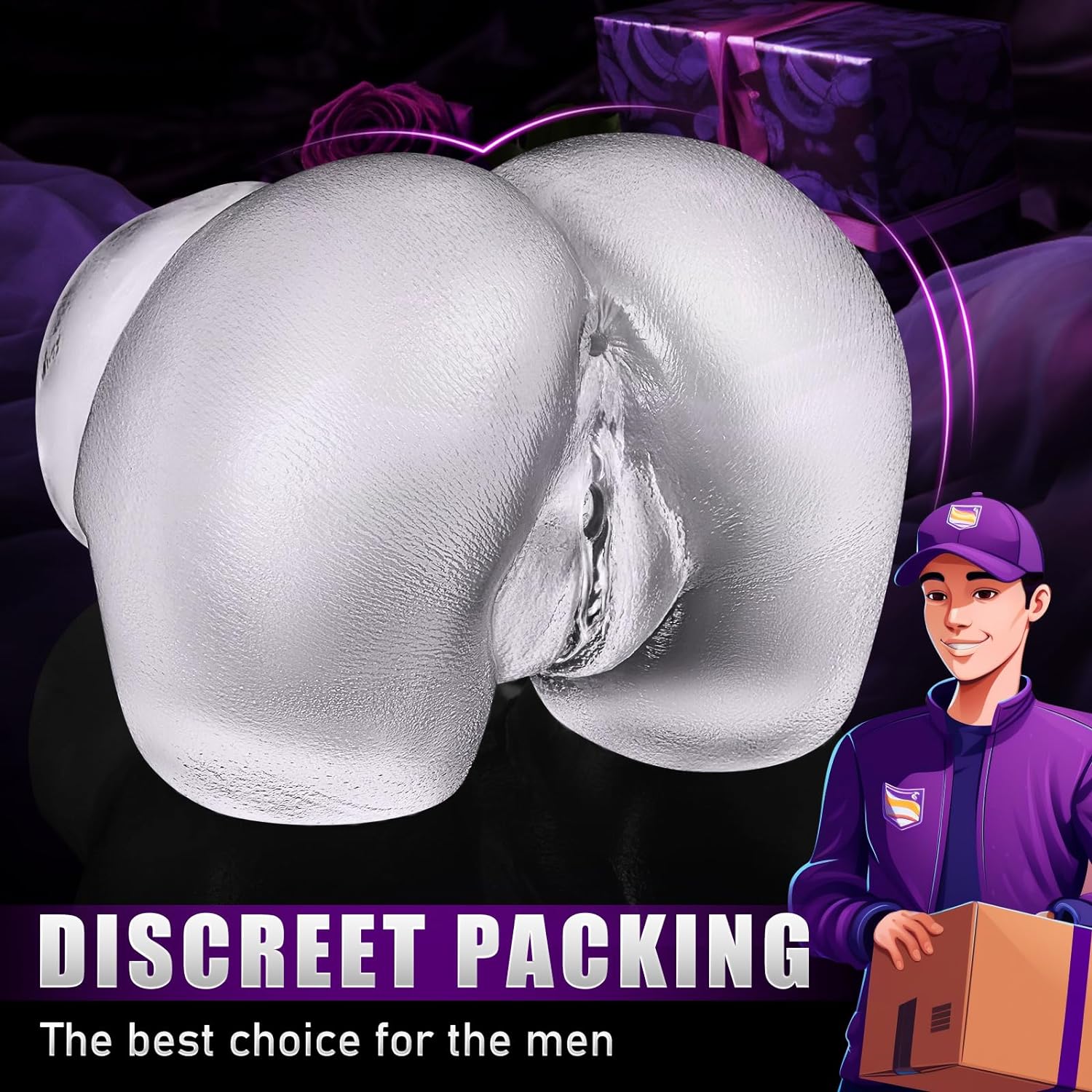 Male Masturbators Sex Toy - Clear Sex Doll for Penis Stroker with Virgin Vagina and Anal. Scaled-Down Size Pocket Pussy Ass with 2 Hole. Flesh Light Blowjob Machine Male Adult Sex Toys & Games. 5.5LB - buysextoyth