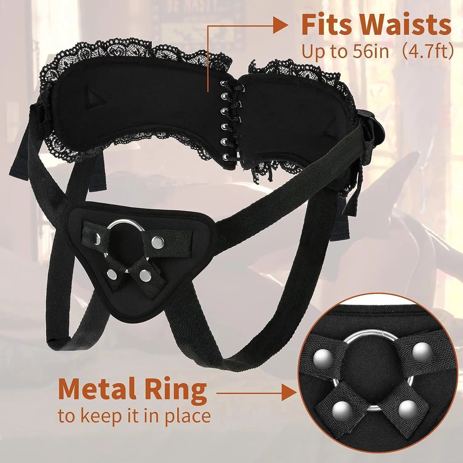 Strap On Dildo Harness for Pegging. Sex Harness with Realistic Anal Dildo Penis G-Spot Stimulator Sex Toys for Women Lesbian Couple. 7.5 Inch Silicone Dildo with Suction Cup Anal Sex Toys for Beginner - buysextoyth
