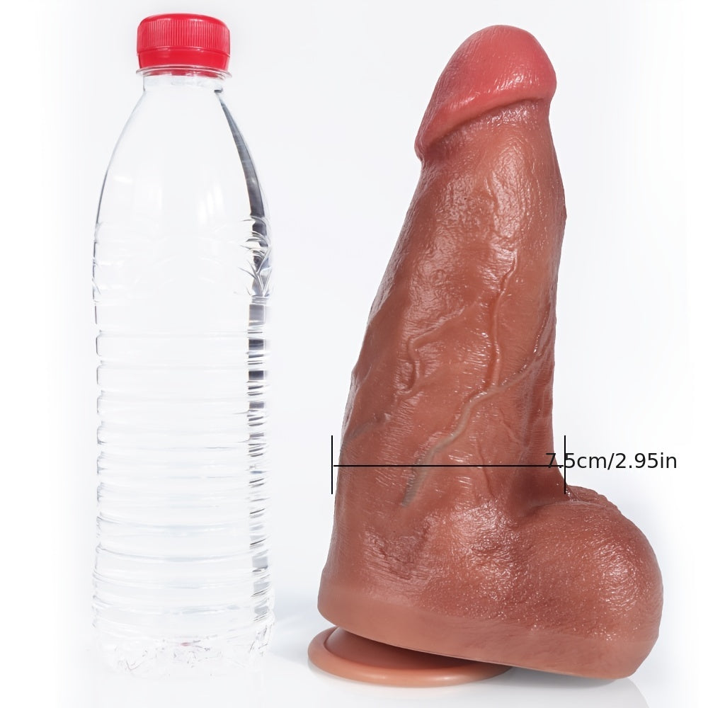 Oversized Thick Dildo Fat Hanging Simulation Dildo For Women & Male Anal Plug Fake Penis Supplies - buysextoyth