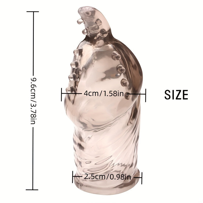 TPE Glan Cover Penis Sleeve Delay Ejaculation G-spot Stimulation adult Sex Toys For Men And Women - buysextoyth
