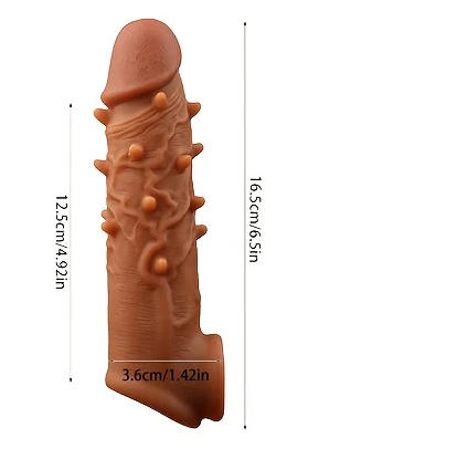 Penis Ring Enlargement Condom Cock Extender Ejaculation Delay Toy Soft Silicone Sleeve Adult 18 Sex Product For Men Gay - buysextoyth