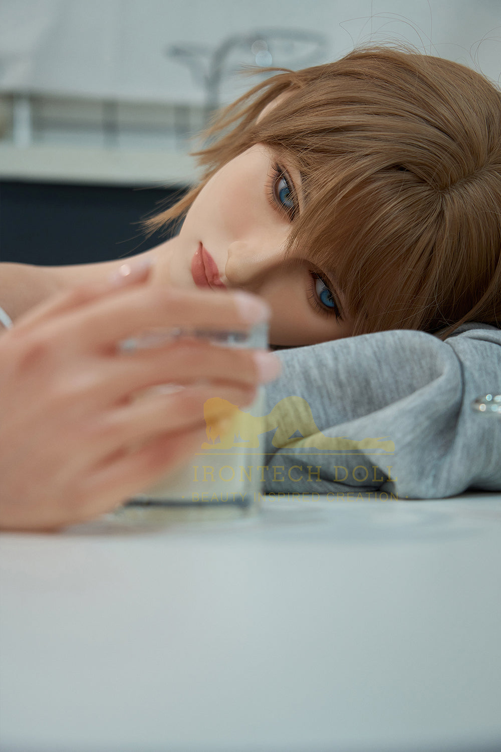 Irontechdoll Catalina 166cm Head Full Silicone Blonde Natural Skin Big Boobs Adult Love Sex Doll NO.1056 - buysextoyth