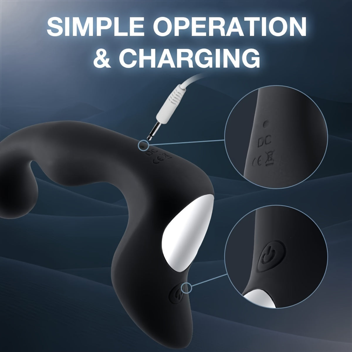 Sexy Sex Toys Prostate Massager Vibrator Sex Toys for Men. Vibrating Butt Plug with Powerful Vibrations Adult for Advanced Player Anal Plug Vibrator Double Sensation Anal Vibrating Training with 10 Frequency Vibration Modes. Ultimate Adult Pleasure - buysextoyth