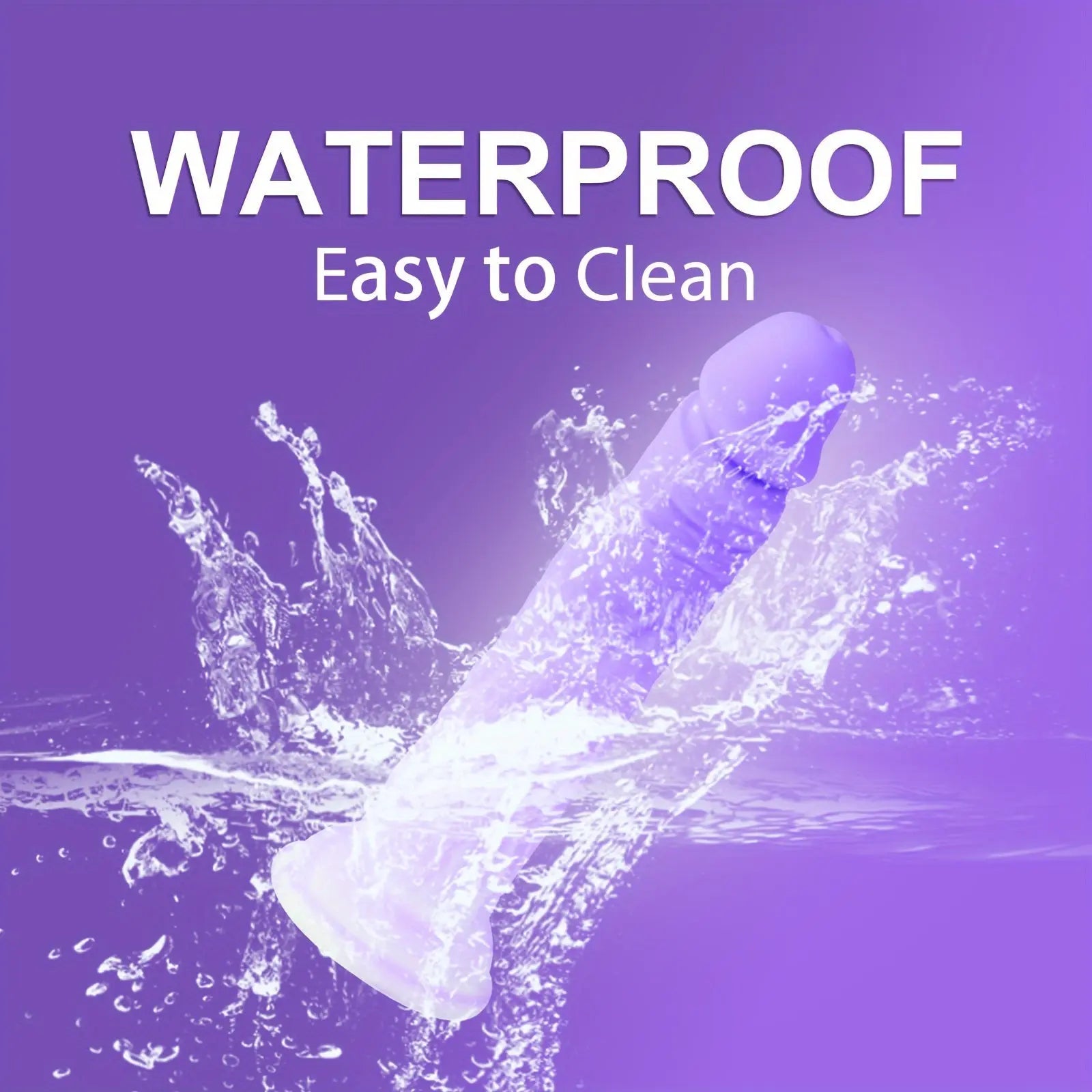 Dildo Waterproof Non-Latex Adult Sex Toy - Hands-Free Pleasure with Strong Grip for Play. Body-Safe Stimulation. Sustainable. No Power Required - buysextoyth