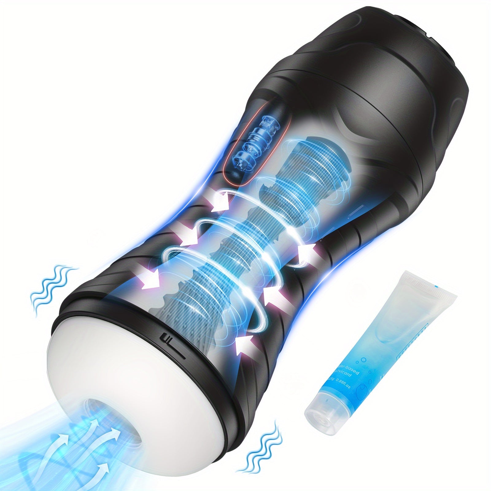 Sucking Male Masturbator Sex Toys - Bszone Upgraded Male Sex Toy Automatic Male Masturbators Cup with 10 Vibration & Suction Modes Adult Toys. Mens Penis Pump Stroker Pocket Pussy with 3D Textured - buysextoyth