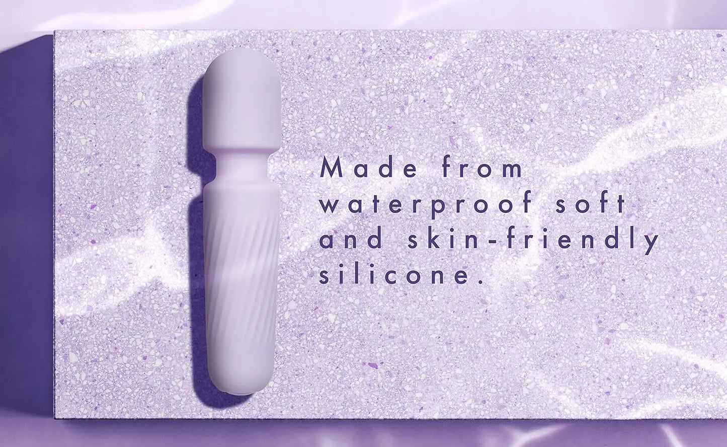 Mini Personal Massager - Travel Bag Included - Waterproof. Quiet. Powerful & USB Rechargeable with 10 Vibration Modes (Light Purple) - buysextoyth