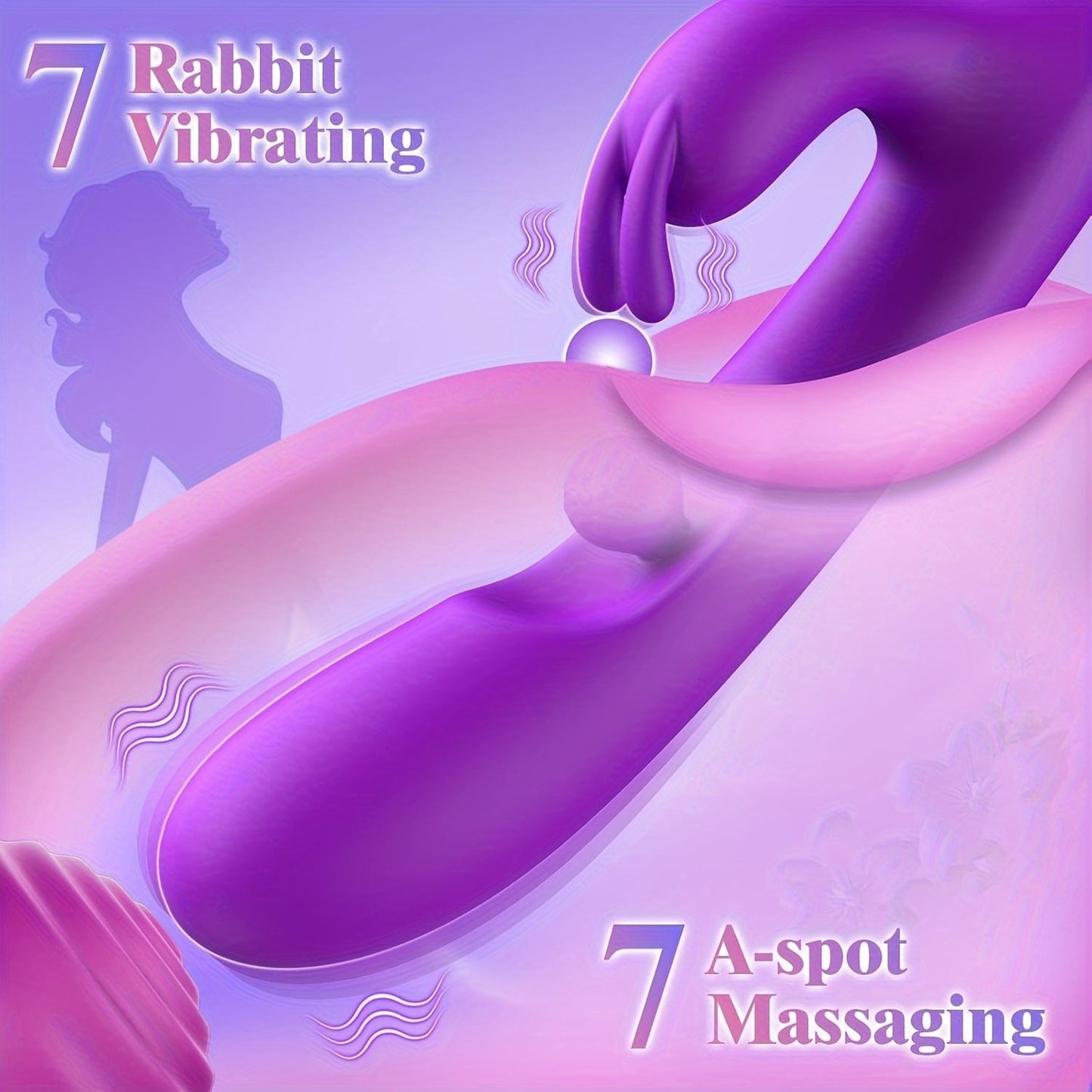 G Spot Vibrator Sex Toys-3 In 1 Adult Sex Toys With 10 Rubbing & 7 Vibrating & 7 Massaging. Clitoral Stimulator Dildo Rabbit Vibrators Women Sex Toy For Female And Couples Pleasure. Violet - buysextoyth