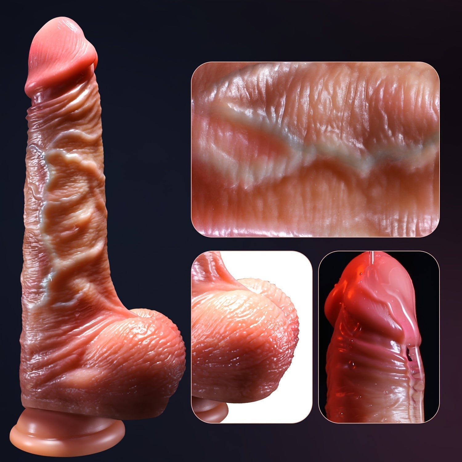 Realistic Penis For Women. Silicone Sliding Foreskin Dildo. Dildos With Strong Suction Cup. Female Sex Toy. Big Feels Like Skin Fake Dick. Adults Erotic Strapon Dildo Anal Sex Toys For Couples Male & Female & Gays - buysextoyth