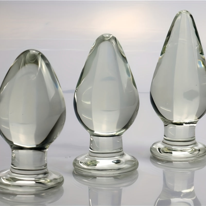 5cm Glass Anal Plug for Adult Use. Female and Male Anal Expansion. Masturbation. and Sexual Intercourse Products - buysextoyth