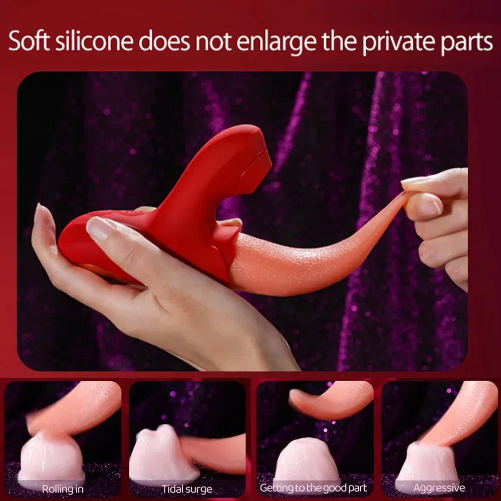 Tongue Sucking Vibrators For Women For Women Nipple G Spot Vagina Clitoris Stimulator Female Silicone Massager Adult Sex Toy - buysextoyth