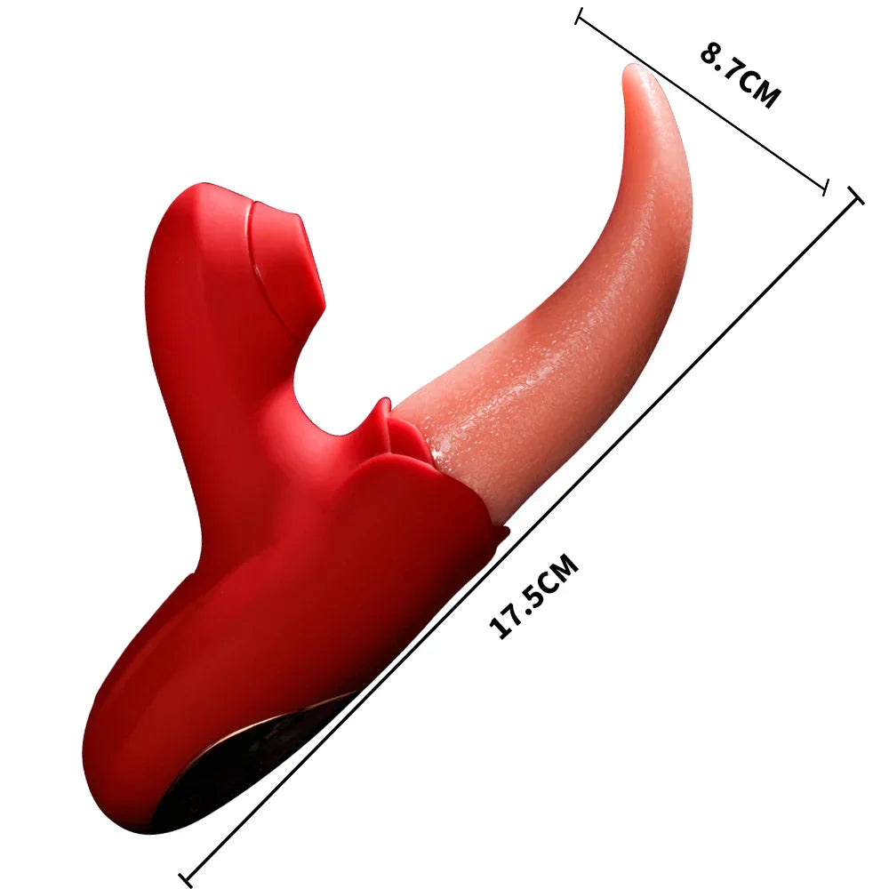 Tongue Sucking Vibrators For Women For Women Nipple G Spot Vagina Clitoris Stimulator Female Silicone Massager Adult Sex Toy - buysextoyth