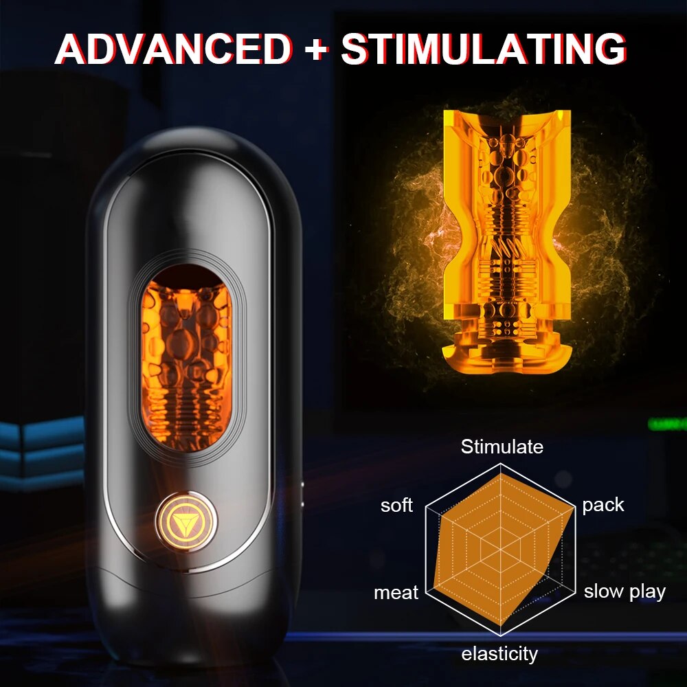 APP ควบคุมอัตโนมัติชาย Masturbator คัพอมควยเซ็กซ์ทอยช่องคลอด Masturbation Vibrating หี Exerciser Cock Delay Ejaculation - buysextoyth