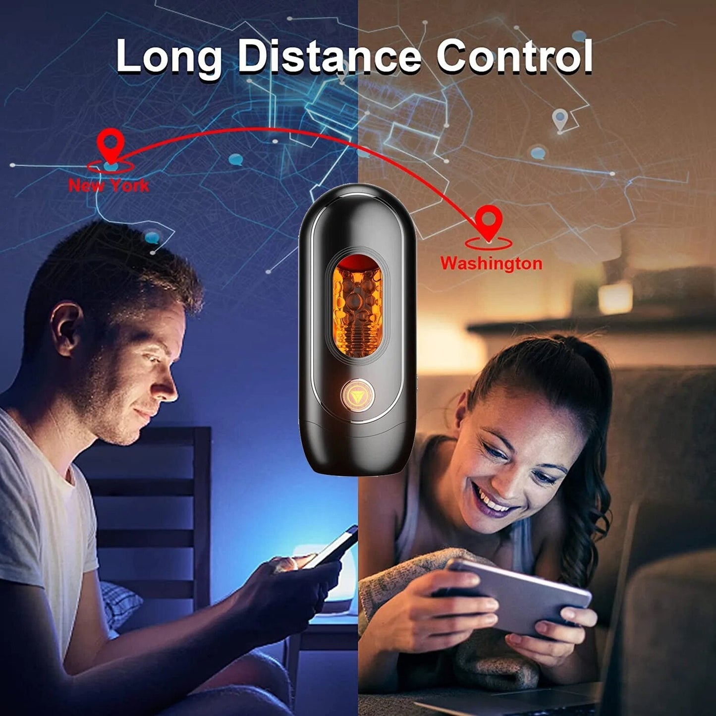 APP ควบคุมอัตโนมัติชาย Masturbator คัพอมควยเซ็กซ์ทอยช่องคลอด Masturbation Vibrating หี Exerciser Cock Delay Ejaculation - buysextoyth