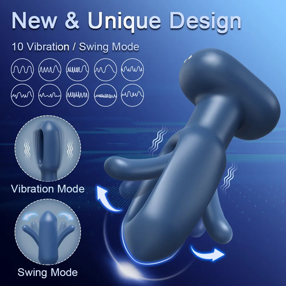 APP Remote Control Patting Prostate Massager Vibrating Butt Plug for Men Anal Vibrator Female Adult Sex Toys for Couples Gay - buysextoyth
