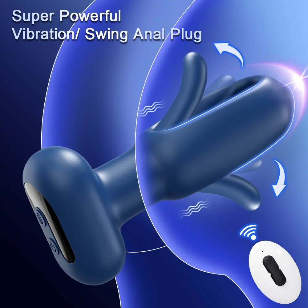 APP Remote Control Patting Prostate Massager Vibrating Butt Plug for Men Anal Vibrator Female Adult Sex Toys for Couples Gay - buysextoyth
