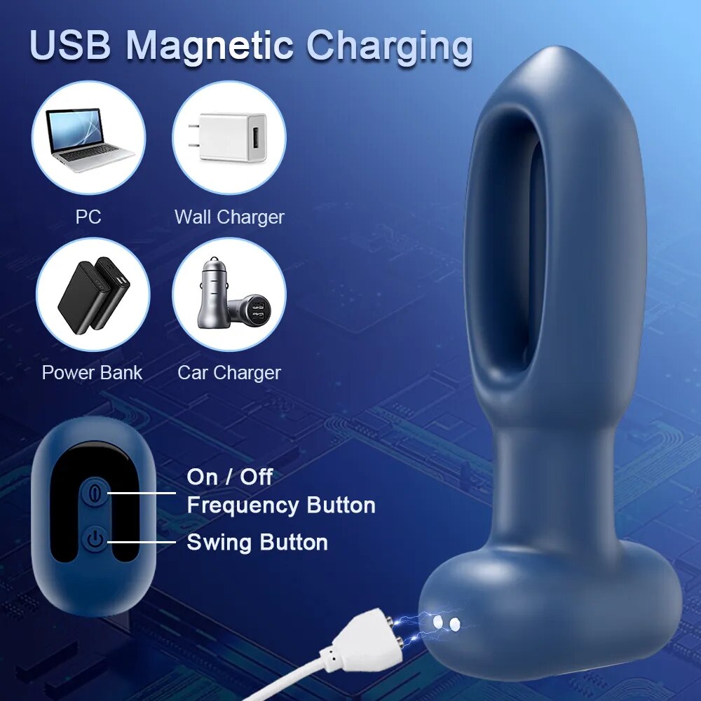 APP Remote Control Patting Prostate Massager Vibrating Butt Plug for Men Anal Vibrator Female Adult Sex Toys for Couples Gay - buysextoyth