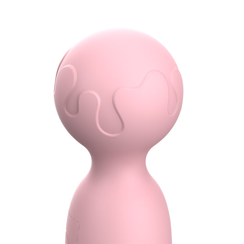 หญิง AV นวด Stick ชาร์จ Clitoral Stimulator น่ารักไมโครโฟนลักษณะ Mini Vibrator Magic Wand Vibrators สำหรับผู้หญิง - buysextoyth