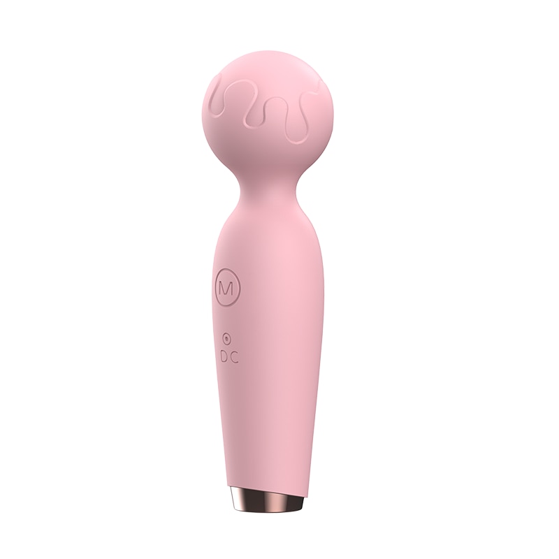 หญิง AV นวด Stick ชาร์จ Clitoral Stimulator น่ารักไมโครโฟนลักษณะ Mini Vibrator Magic Wand Vibrators สำหรับผู้หญิง - buysextoyth