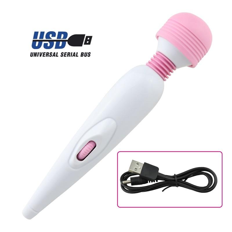 AV Vibrator Rechargeable Magic Wand Clit Massager Vagina Clitoris Stimulator  Female Masturbation Adult Sex Toys for Women - buysextoyth