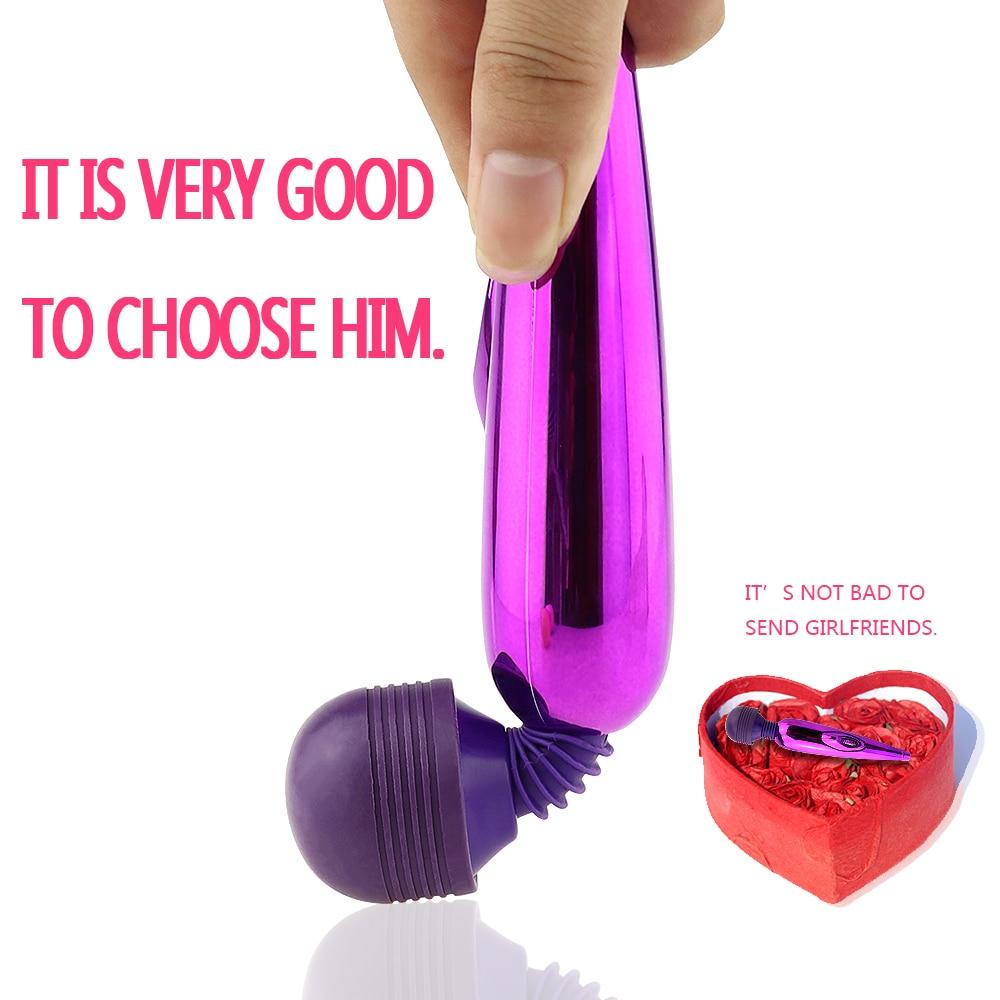 AV Vibrator Rechargeable Magic Wand Clit Massager Vagina Clitoris Stimulator  Female Masturbation Adult Sex Toys for Women - buysextoyth